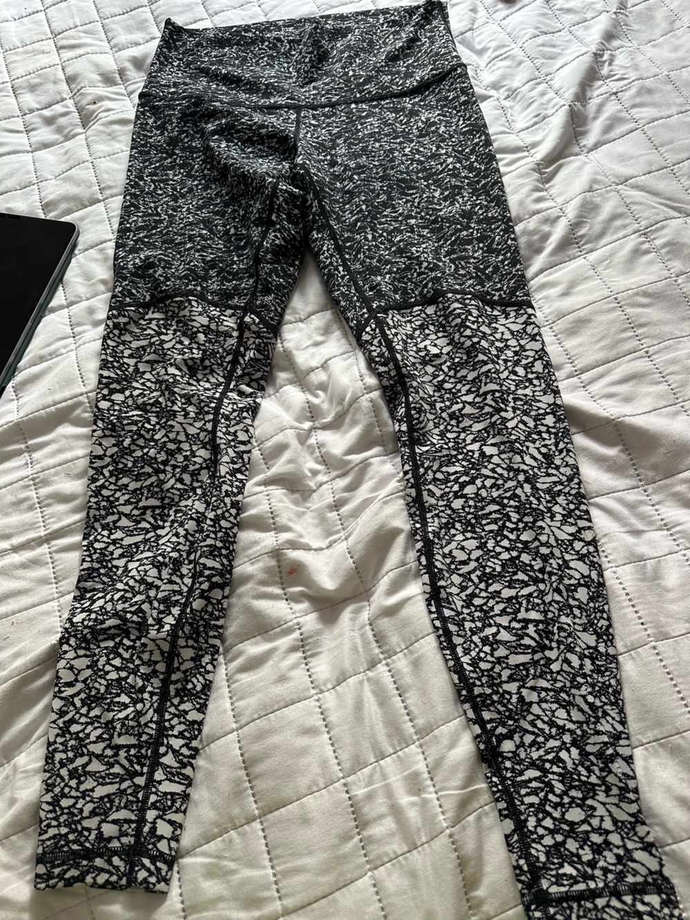 lululemon athletica Black & White Patterned Leggings